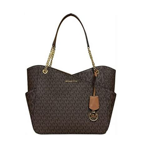 michael kors jet set macbook travel large brown totes outlet|Michael Kors brown outlet handbags.